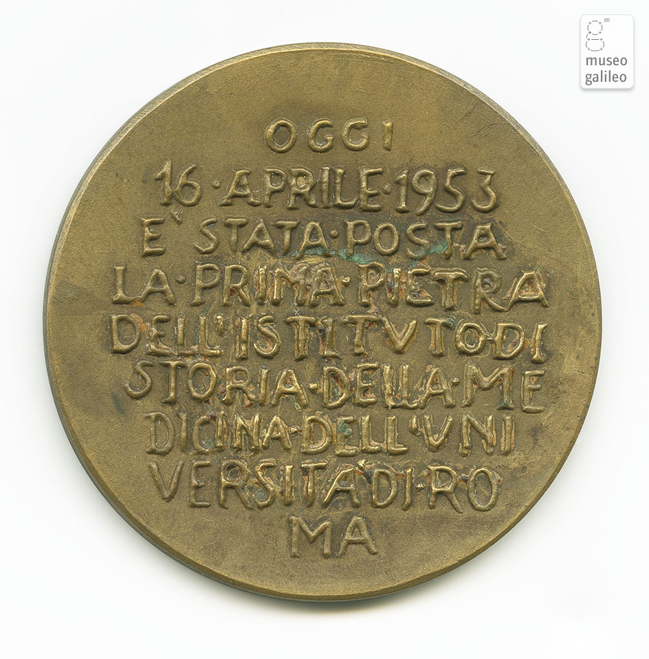 Istituto di Storia della Medicina (Roma, 1953) - reverse