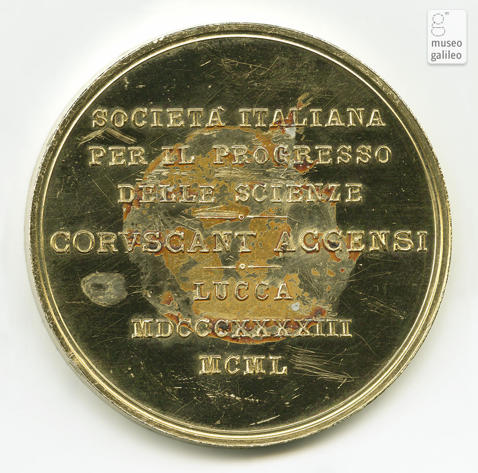 Società Italiana per il Progresso delle Scienze (Lucca, 1950) - reverse