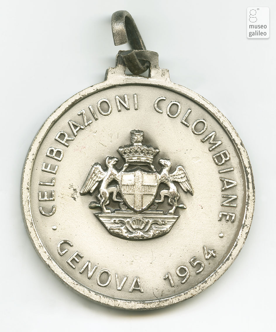 Celebrazioni Colombiane (Genova, 1954) - reverse
