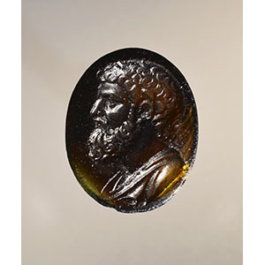 Cameo portrait of Archimedes