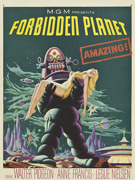 Movie poster of Forbidden Planet.