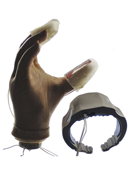 Device for sensory feedback for amputees.