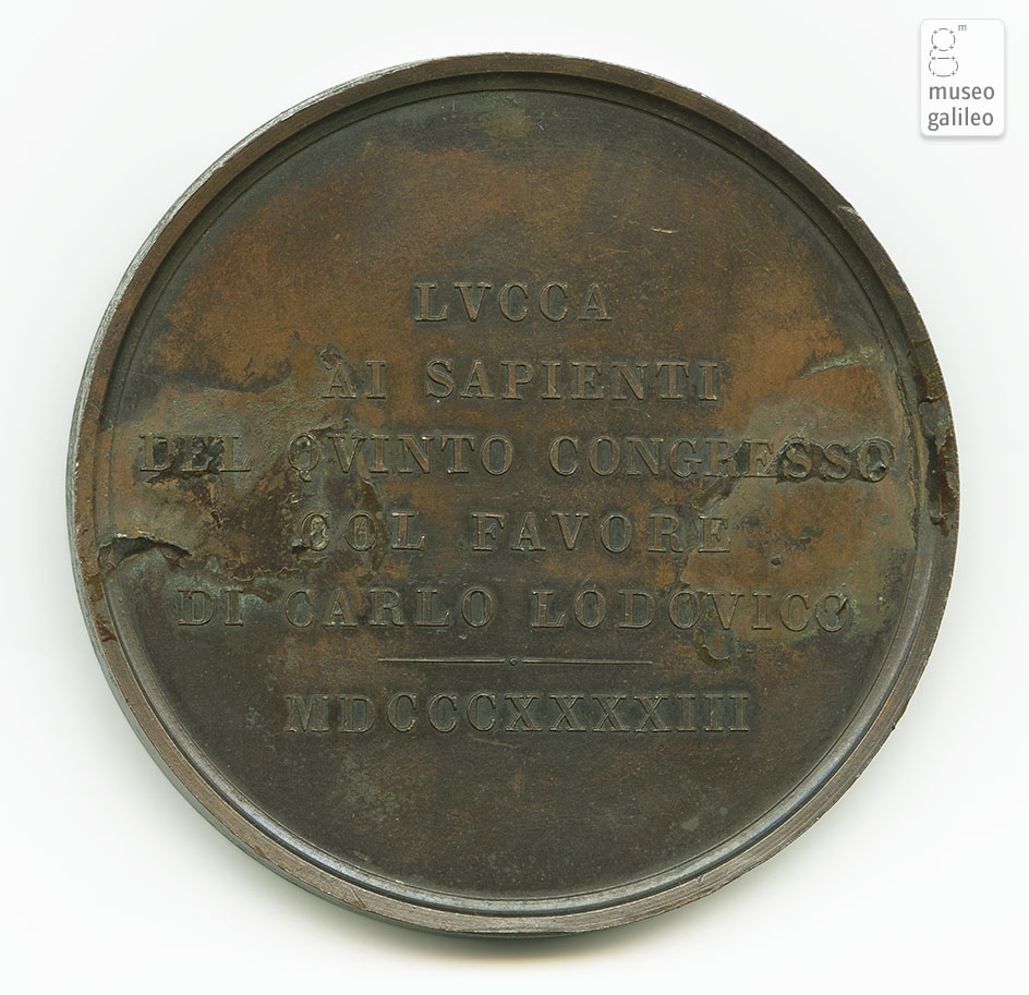 Congresso degli scienziati italiani (Lucca, 1843) - reverse
