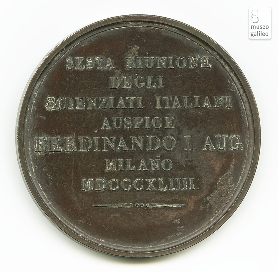 Congresso degli scienziati italiani (Milano, 1844) - reverse