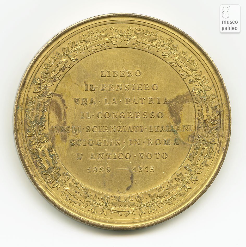 Congresso degli scienziati italiani (Roma, 1873) - reverse