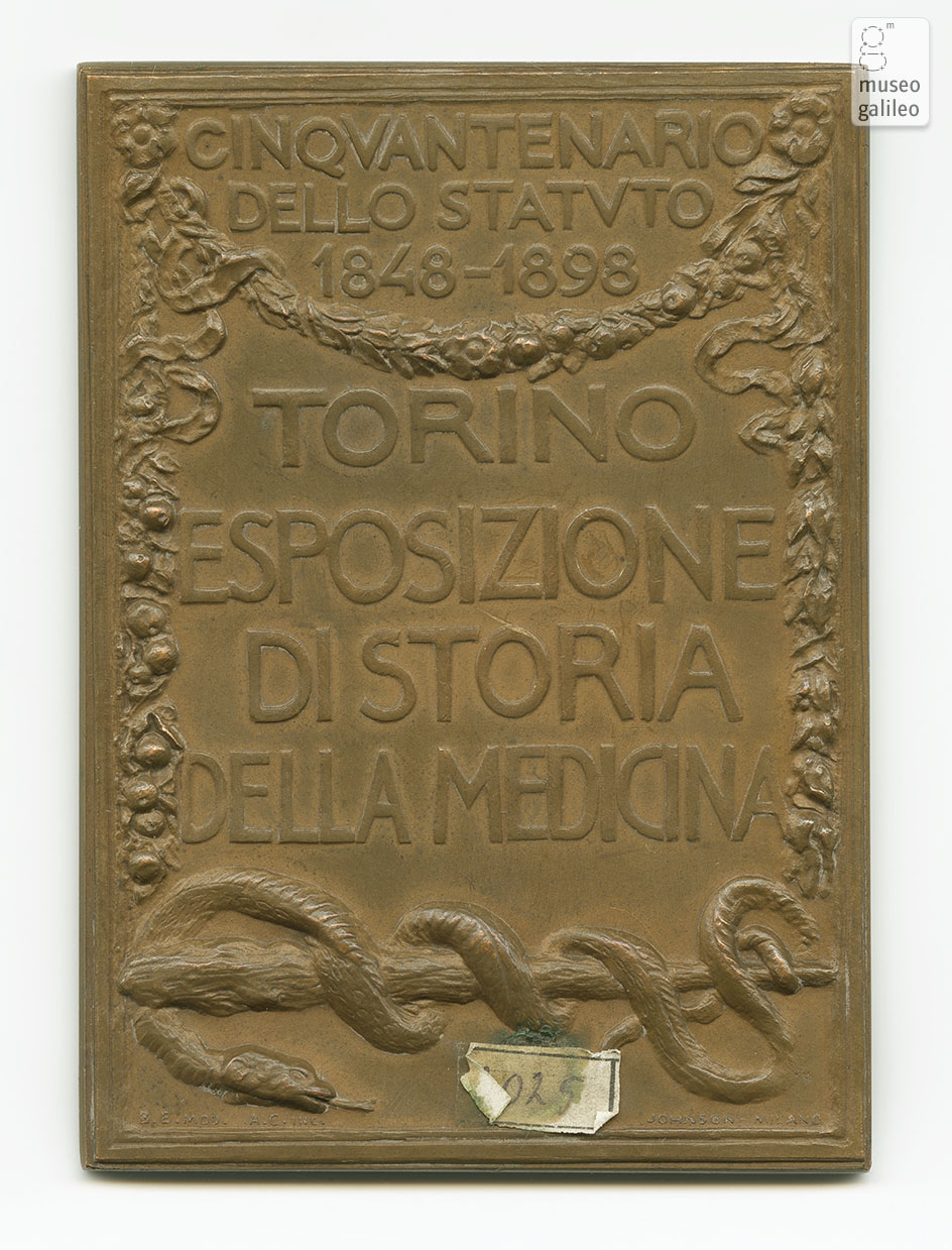 Esposizione di Storia della Medicina (Torino, 1898) - reverse