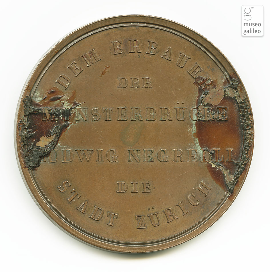 Onoranza a Luigi Negrelli (Zurigo, 1838) - reverse