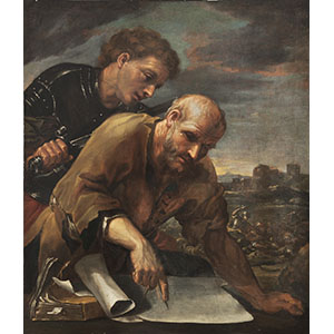 Guillaume Courtois, known as Borgognone, The Death of Archimedes
