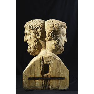 Double herm with portrait heads of Epicurus and Metrodorus