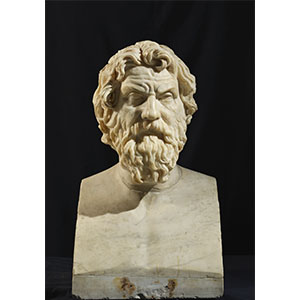 Herm with a portrait head of Antisthenes