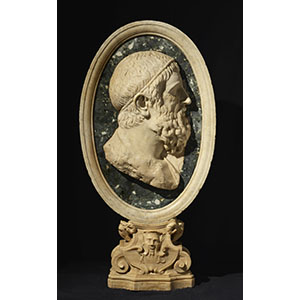 Medallion with a bas-relief bust of “Archimedes”