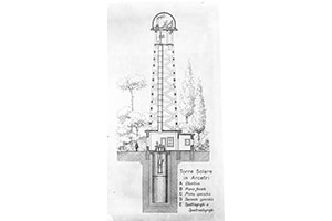 Sketch of the Arcetri Solar Tower